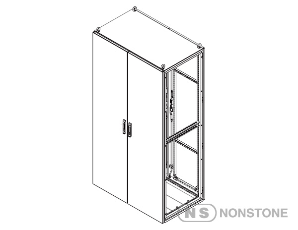 cont. MEDA Series Modular Enclosures Package2 Dual Access Double Bay, IP55