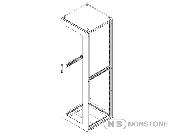 MEG Series Modular Enclosures Glass Door Package 3 Glass Door Singale Bay, IP55